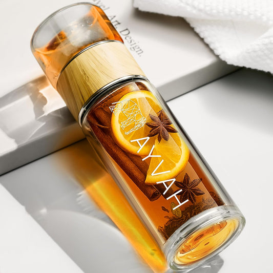 Elegante Teeflasche mit Infuser